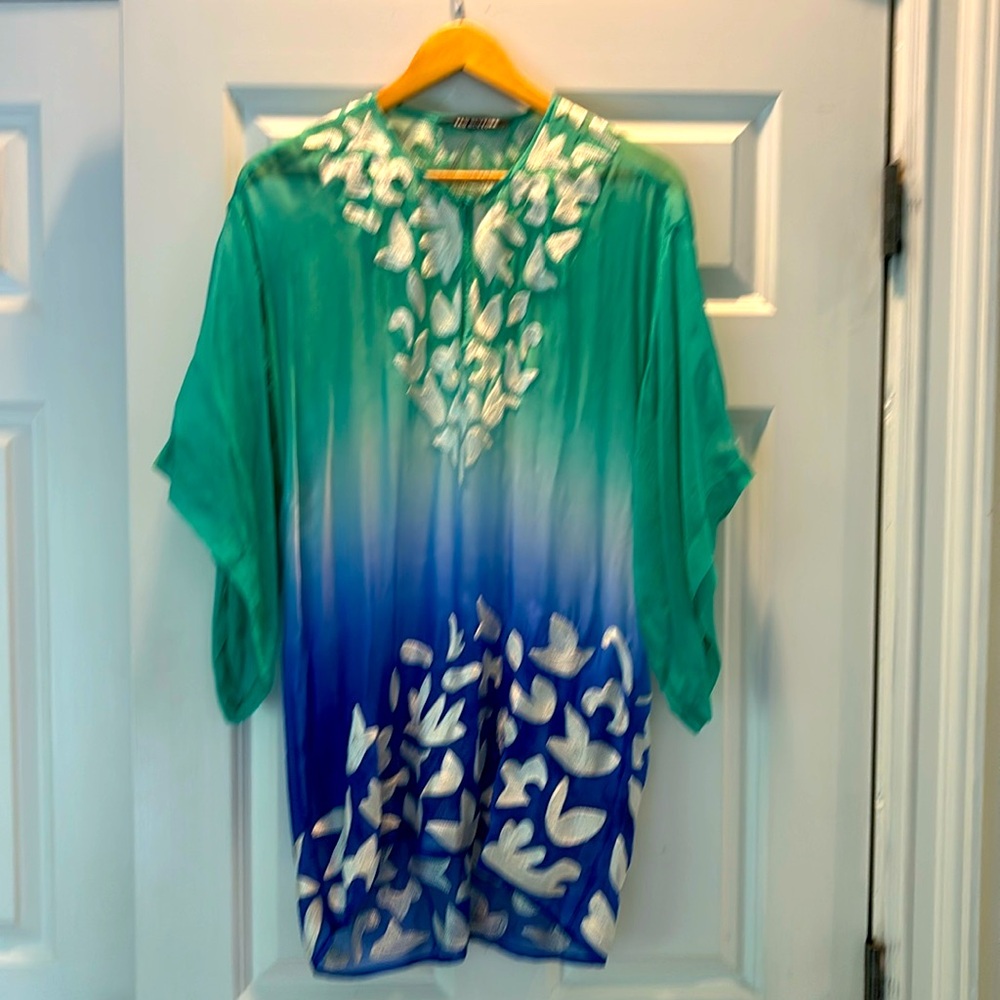100% silk tunic BAS NEW YORK